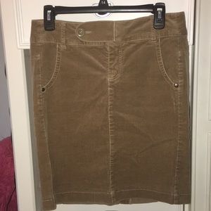 Suade Skirt!! Tan With Pockets!!